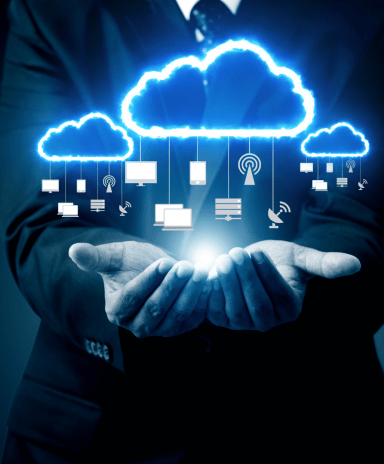 Cloud technology services illustration